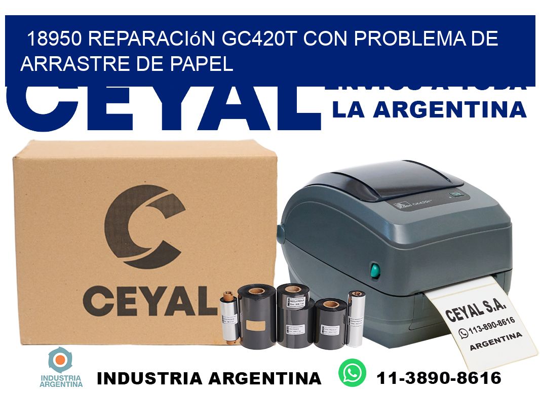 18950 reparación gc420t con problema de arrastre de papel