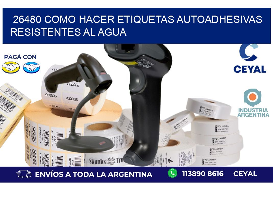 26480 Como hacer etiquetas autoadhesivas resistentes al agua