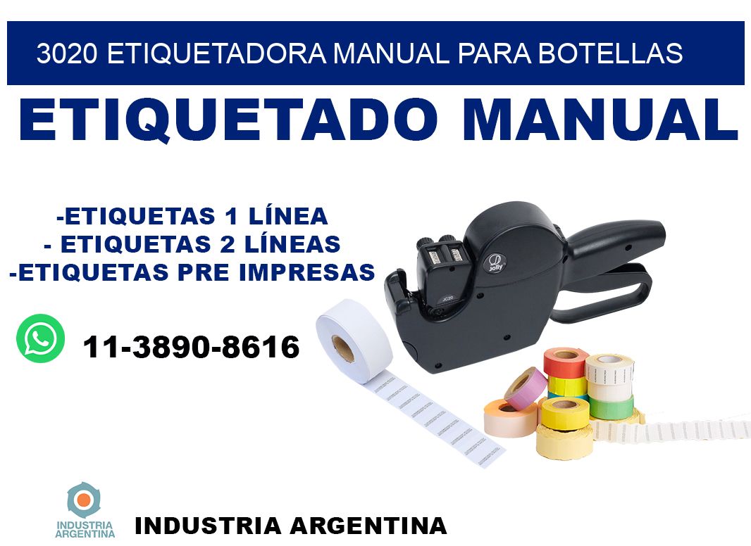 3020 etiquetadora manual para botellas