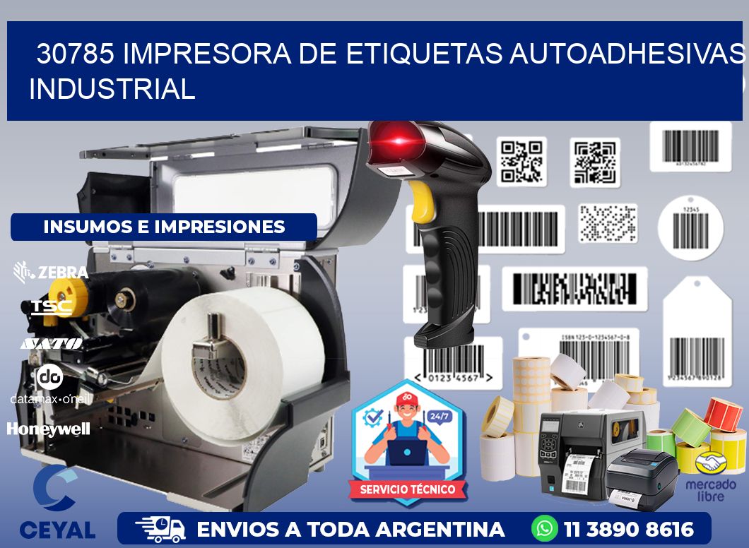 30785 Impresora de etiquetas autoadhesivas industrial
