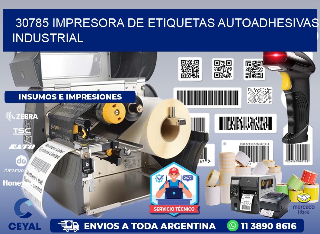 30785 Impresora de etiquetas autoadhesivas industrial