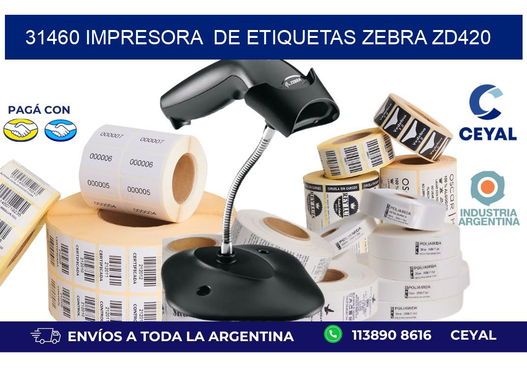 31460 impresora de etiquetas Zebra ZD420