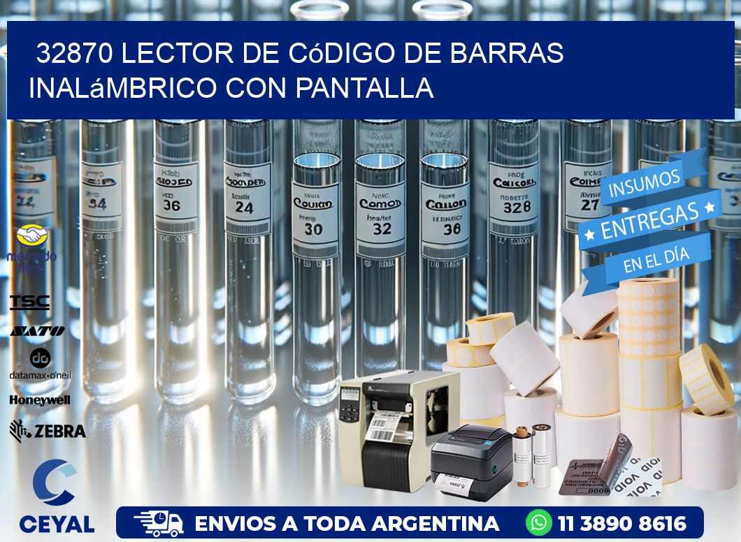 32870 Lector de código de barras inalámbrico con Pantalla