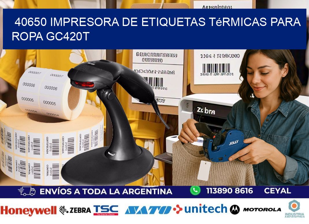 40650 impresora de etiquetas térmicas para ropa GC420T