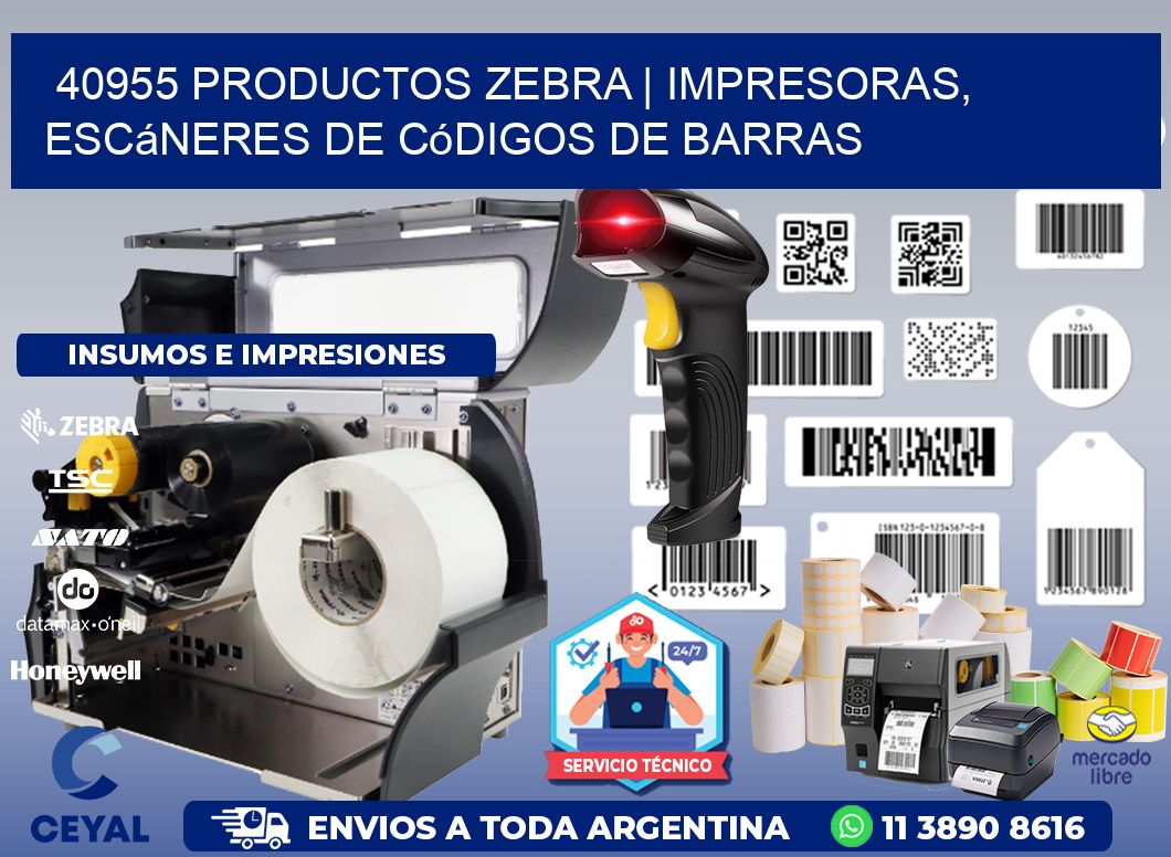 40955 Productos Zebra | Impresoras, escáneres de códigos de barras