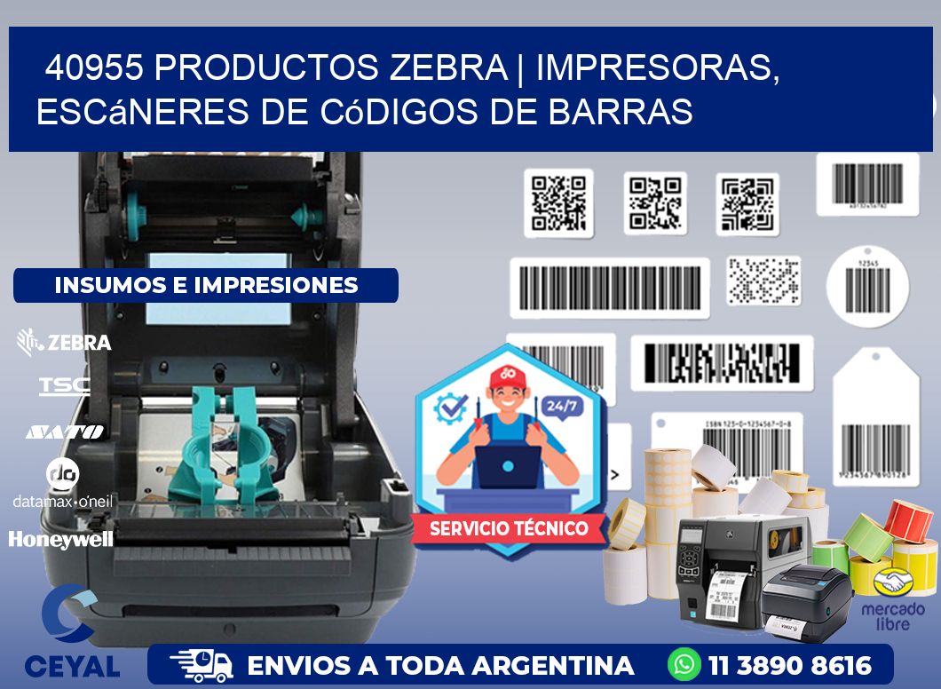 40955 Productos Zebra | Impresoras, escáneres de códigos de barras