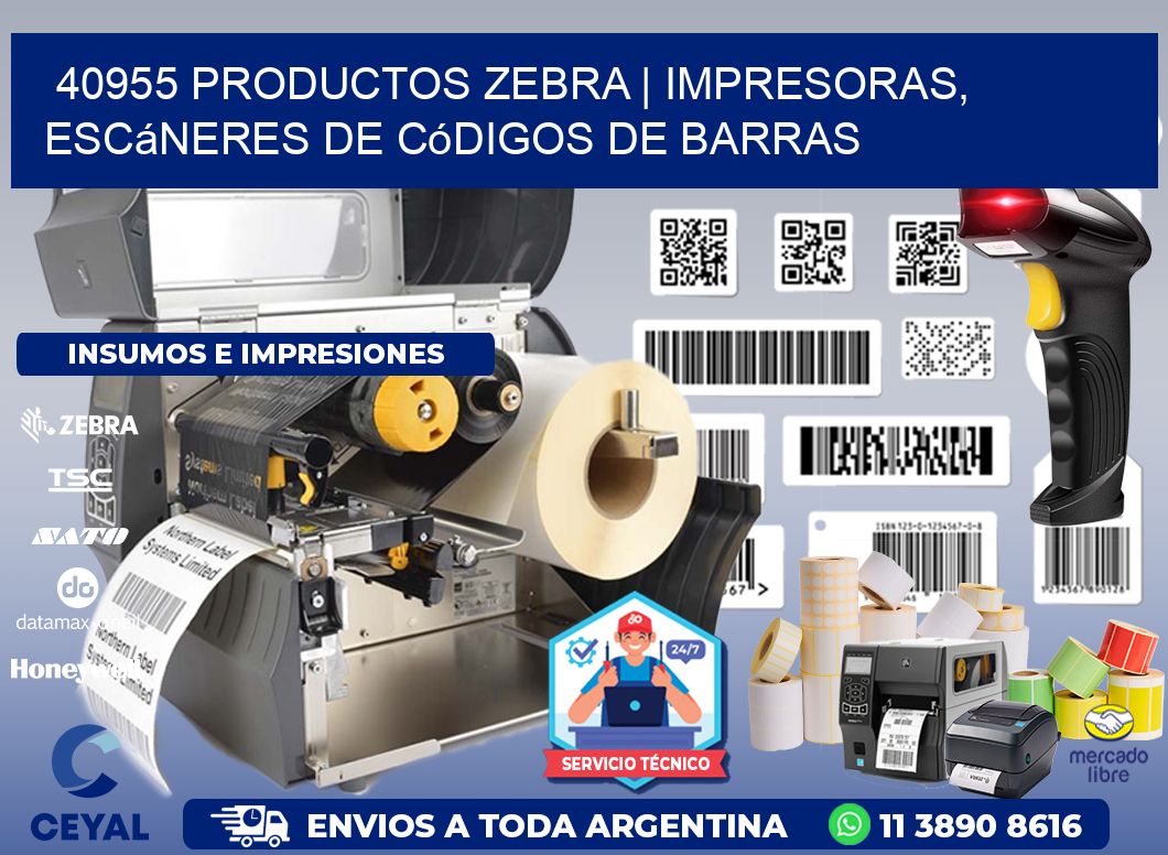 40955 Productos Zebra | Impresoras, escáneres de códigos de barras
