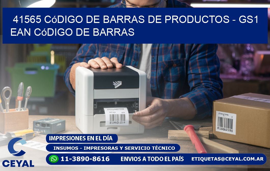 41565 Código de Barras de productos - GS1 ean Código de Barras