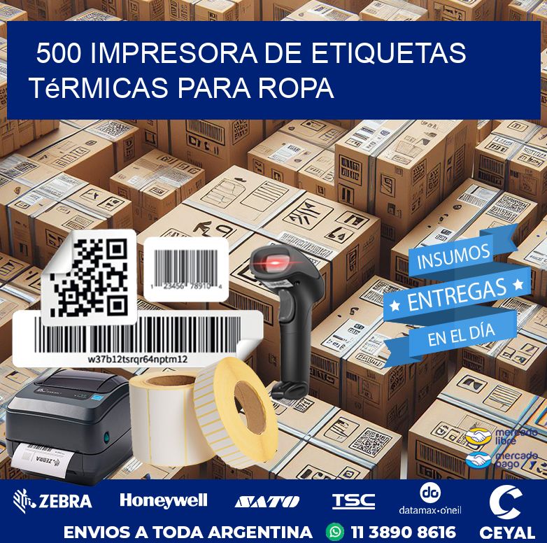 500 impresora de etiquetas térmicas para ropa