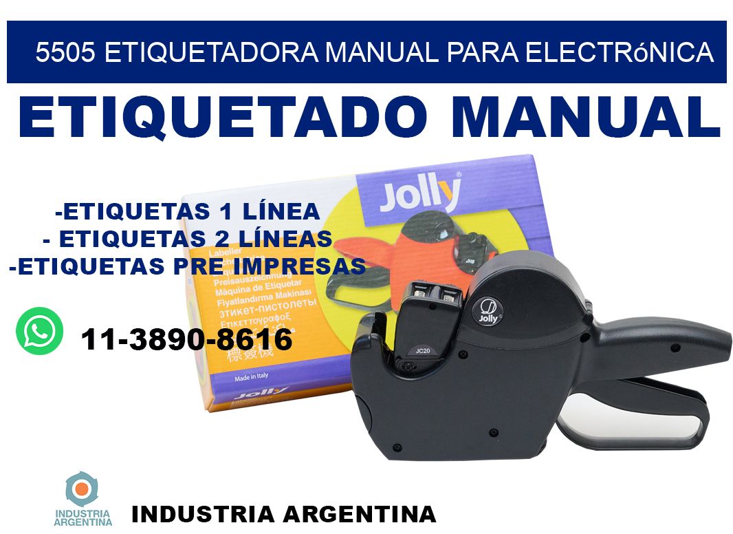 5505 etiquetadora manual para electrónica