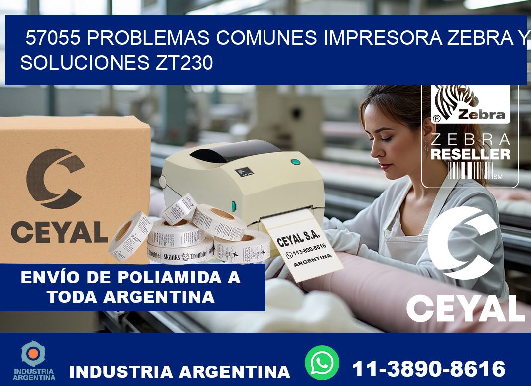 57055 problemas comunes impresora Zebra y soluciones ZT230