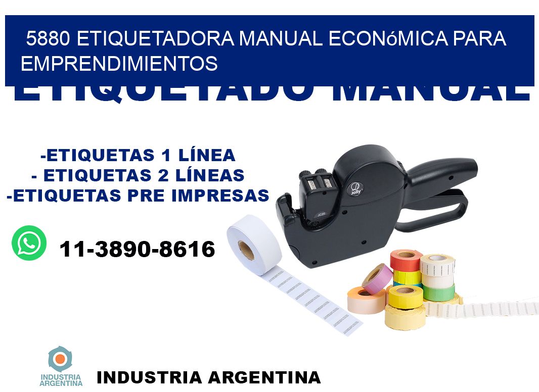 5880 etiquetadora manual económica para emprendimientos