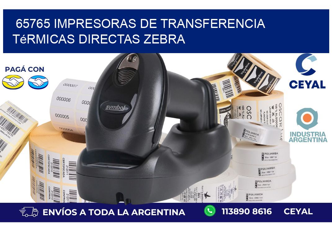 65765 impresoras de Transferencia térmicas directas zebra