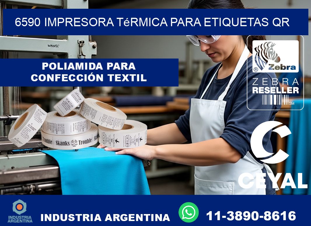 6590 impresora térmica para etiquetas QR
