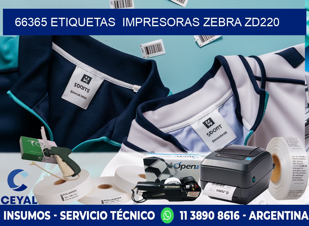 66365 etiquetas  impresoras zebra zd220