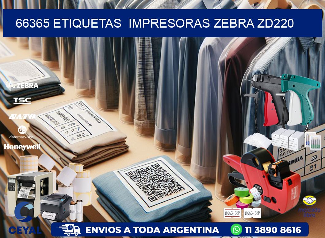 66365 etiquetas  impresoras zebra zd220