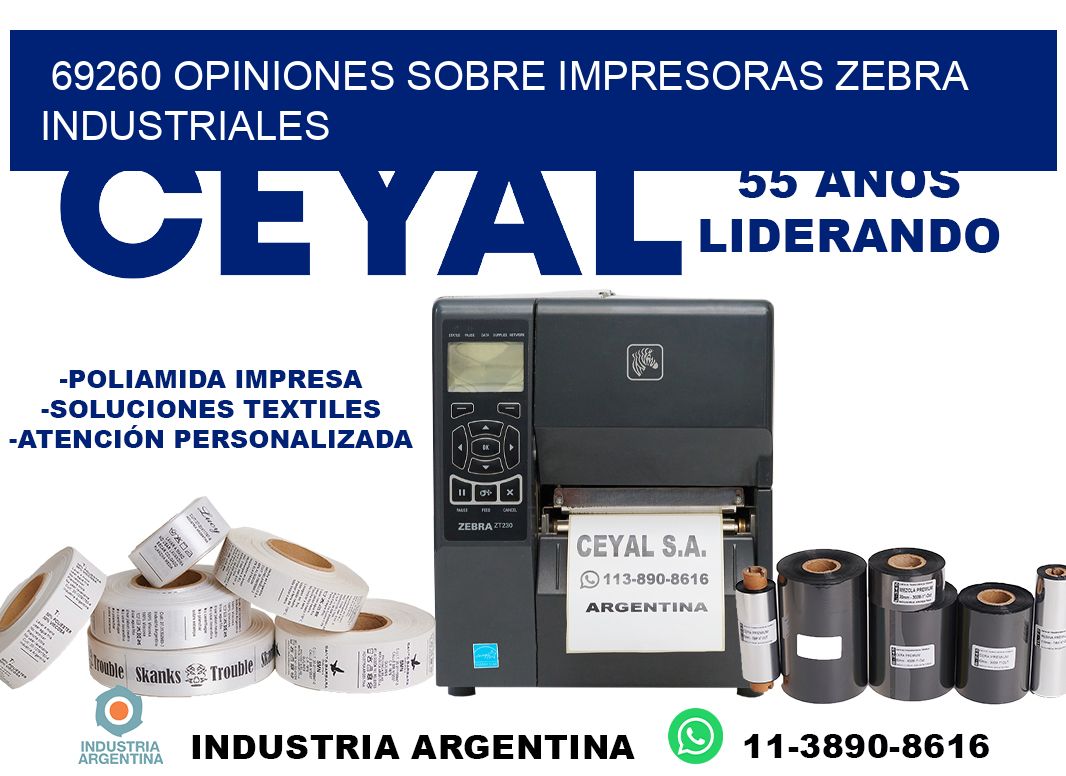 69260 opiniones sobre impresoras zebra industriales