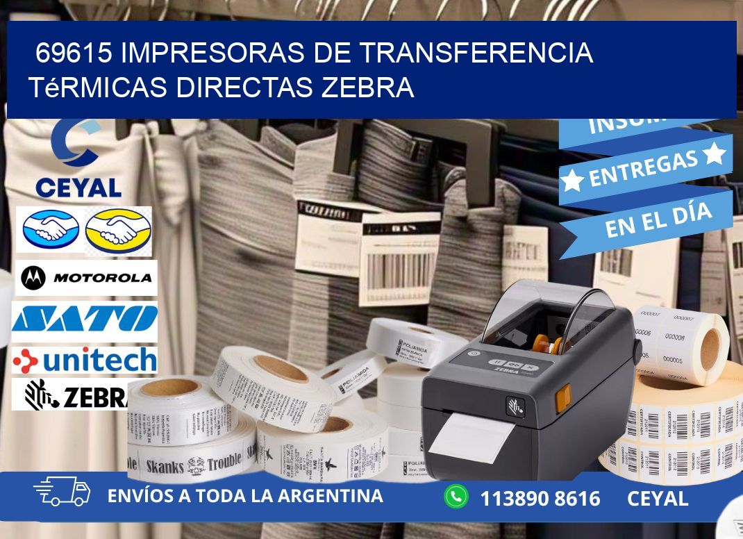 69615 impresoras de Transferencia térmicas directas zebra
