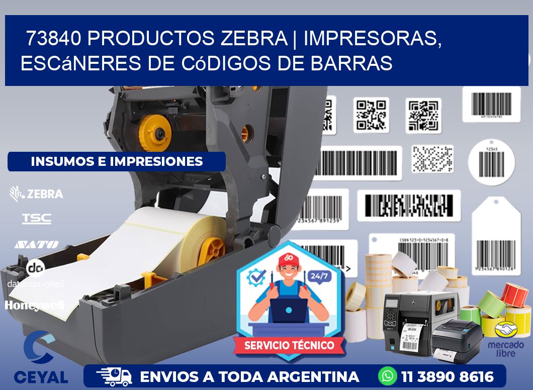 73840 Productos Zebra | Impresoras, escáneres de códigos de barras