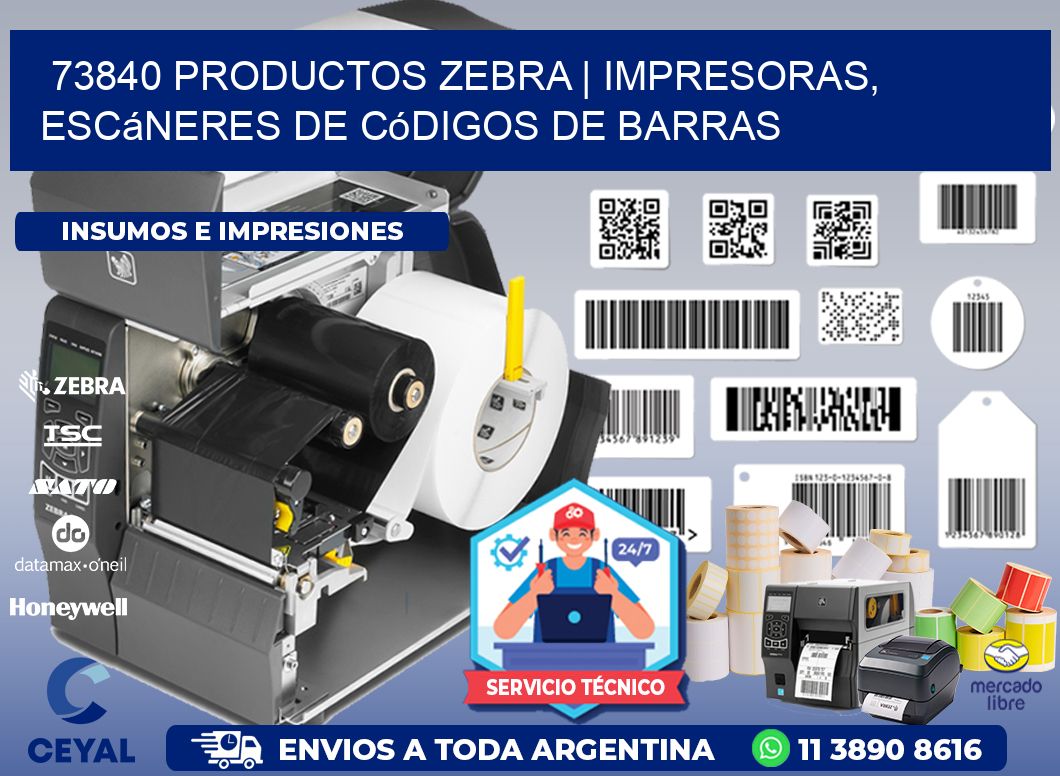 73840 Productos Zebra | Impresoras, escáneres de códigos de barras
