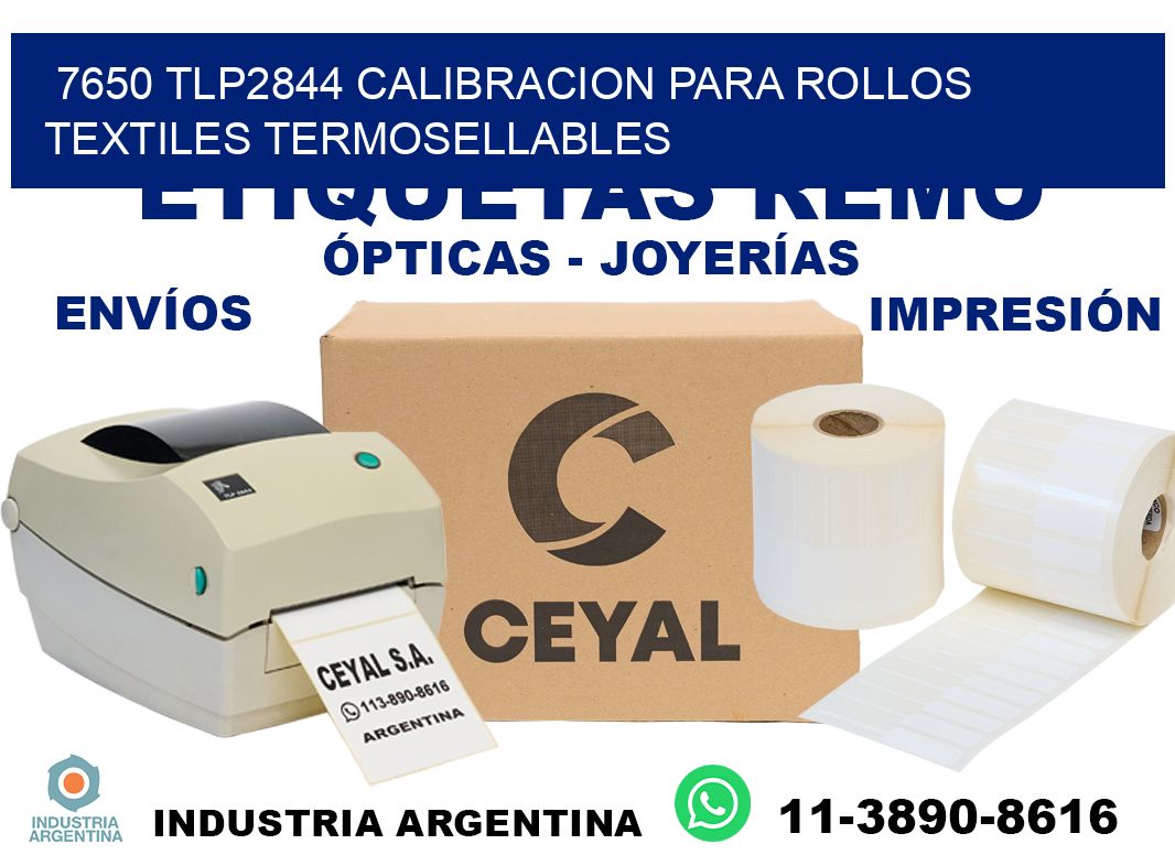 7650 tlp2844 calibracion para rollos textiles termosellables