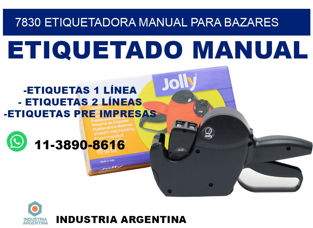 7830 etiquetadora manual para bazares