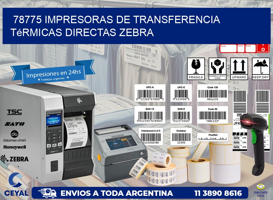 78775 impresoras de Transferencia térmicas directas zebra