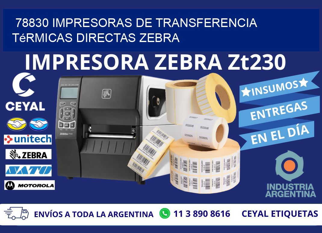 78830 impresoras de Transferencia  térmicas directas zebra