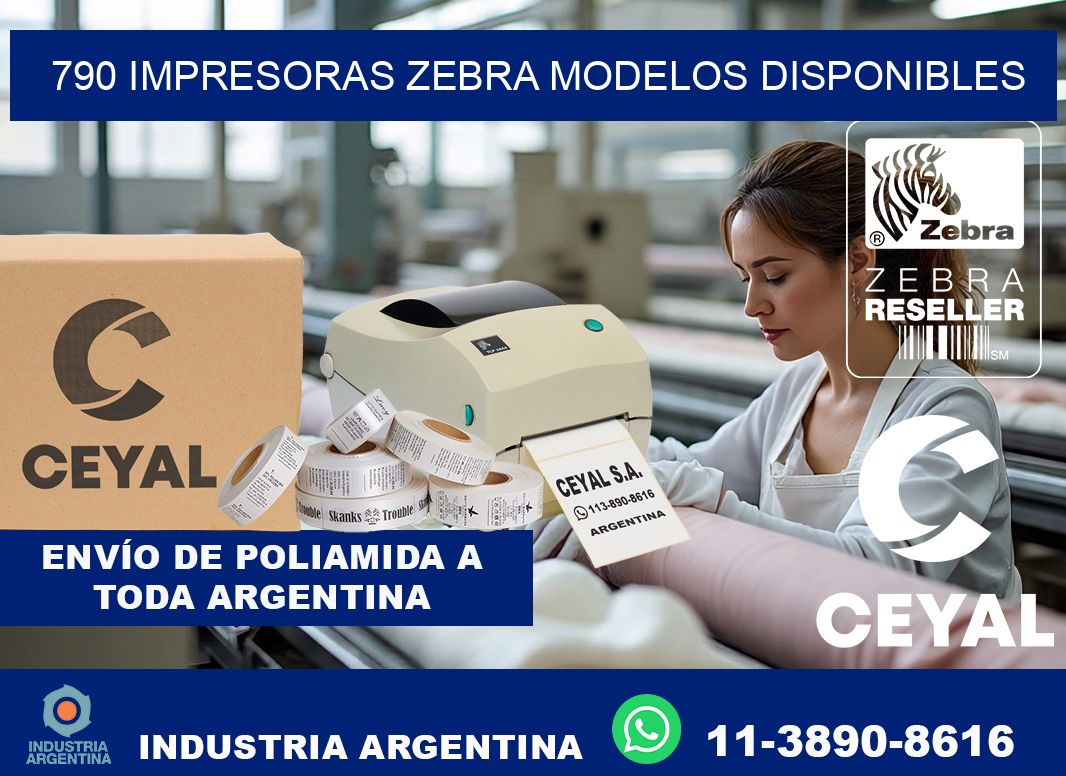 790 impresoras zebra modelos disponibles