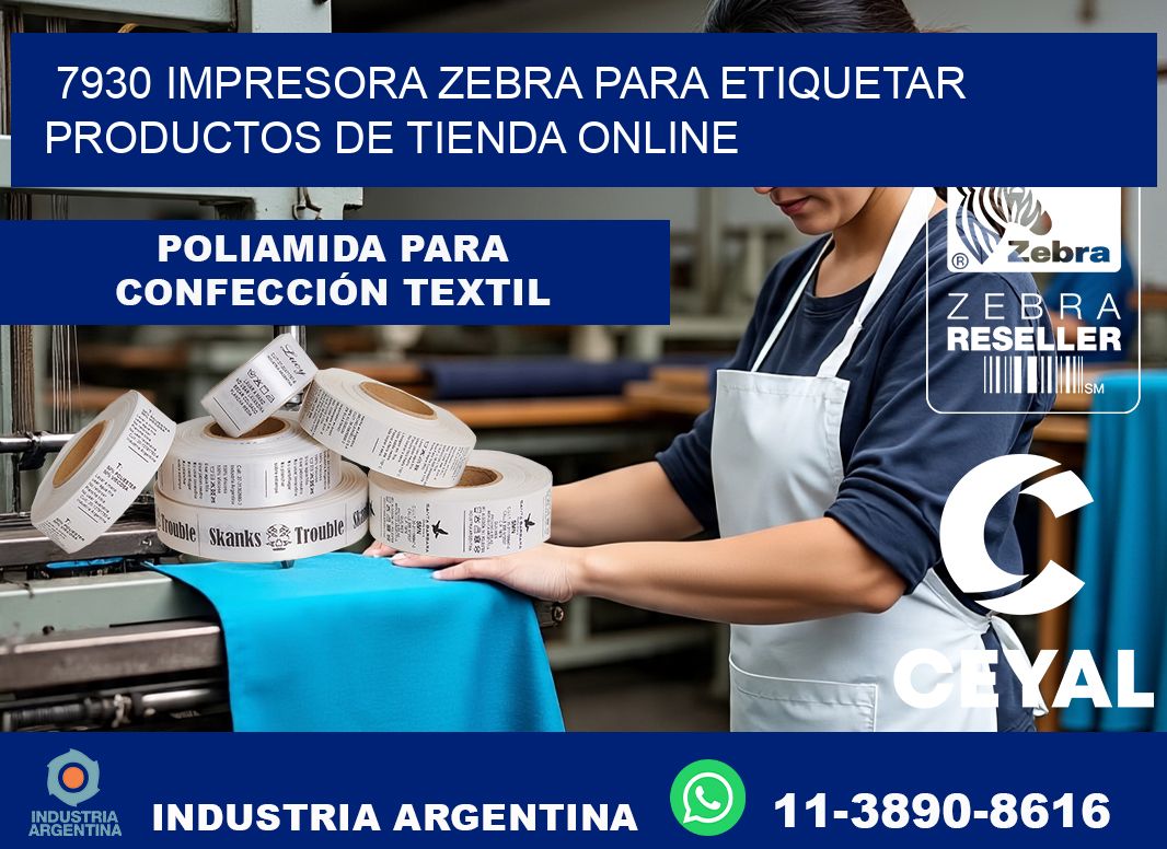 7930 impresora Zebra para etiquetar productos de tienda online