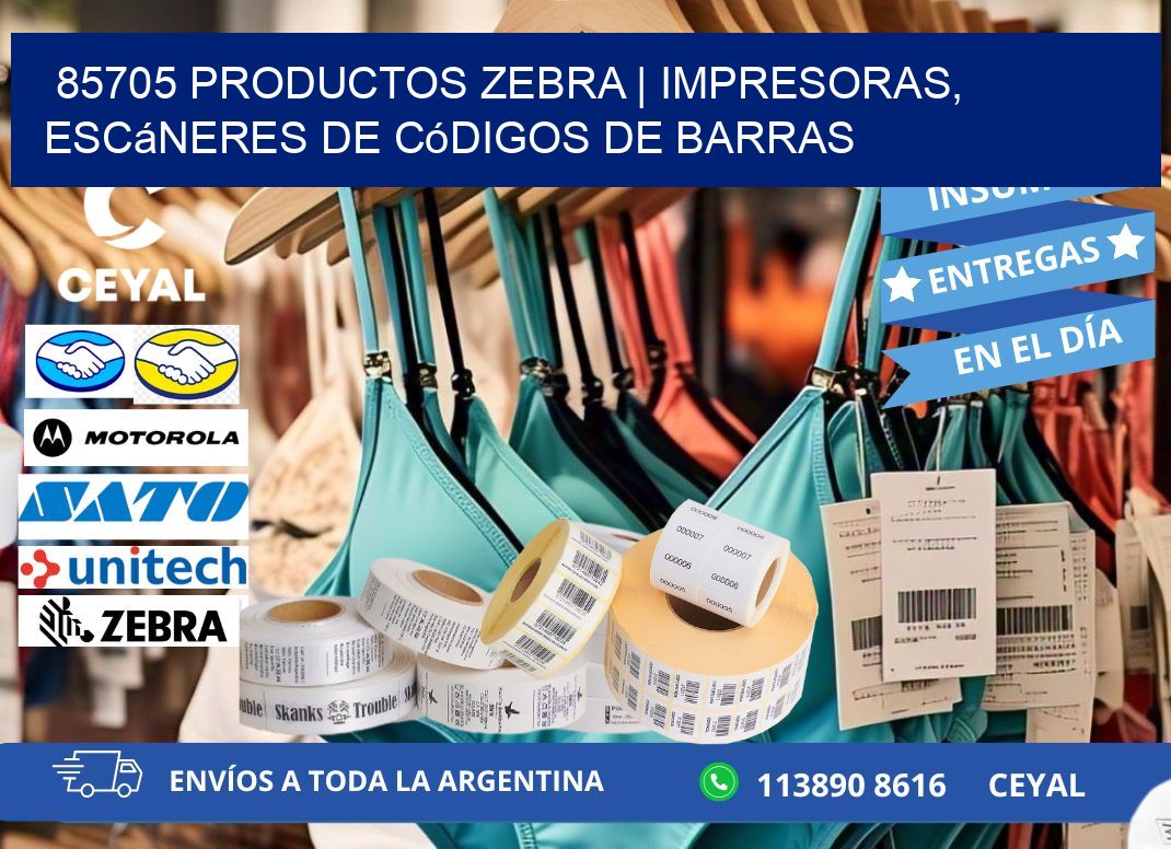 85705 Productos Zebra | Impresoras, escáneres de códigos de barras