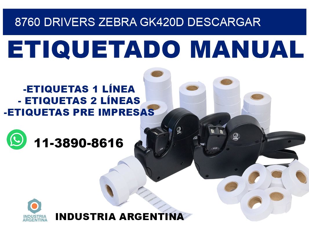 8760 drivers zebra gk420d descargar