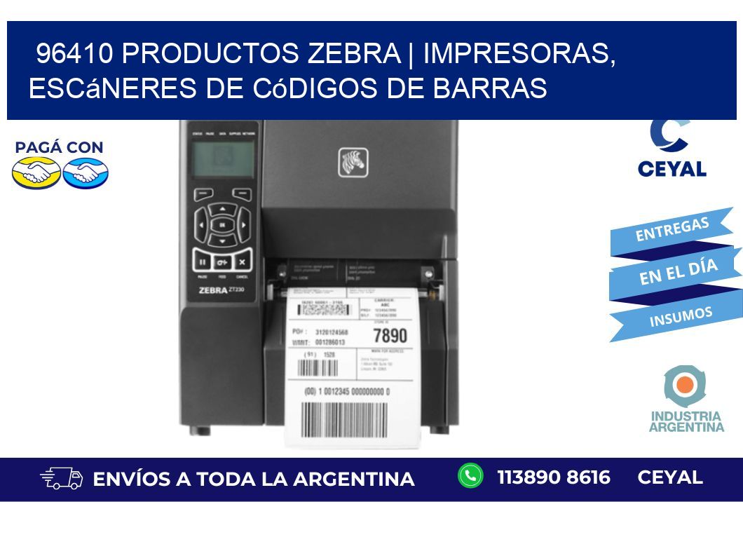 96410 Productos Zebra | Impresoras, escáneres de códigos de barras