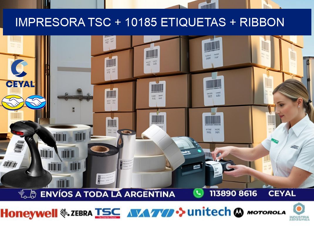 impresora TSC + 10185 etiquetas + ribbon