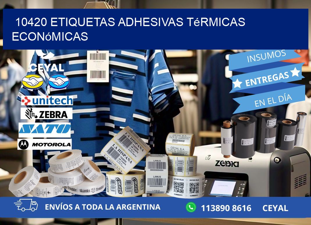 10420 etiquetas adhesivas térmicas económicas