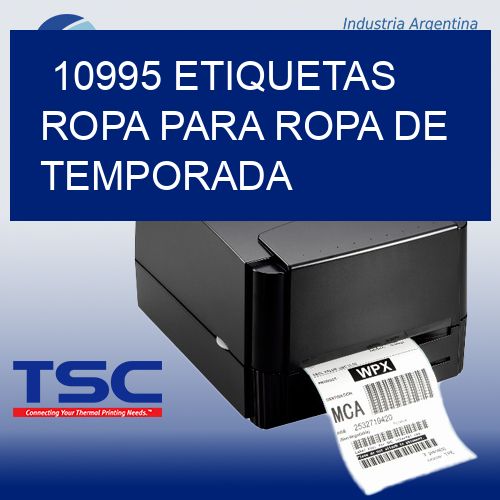 10995 Etiquetas ropa para ropa de temporada