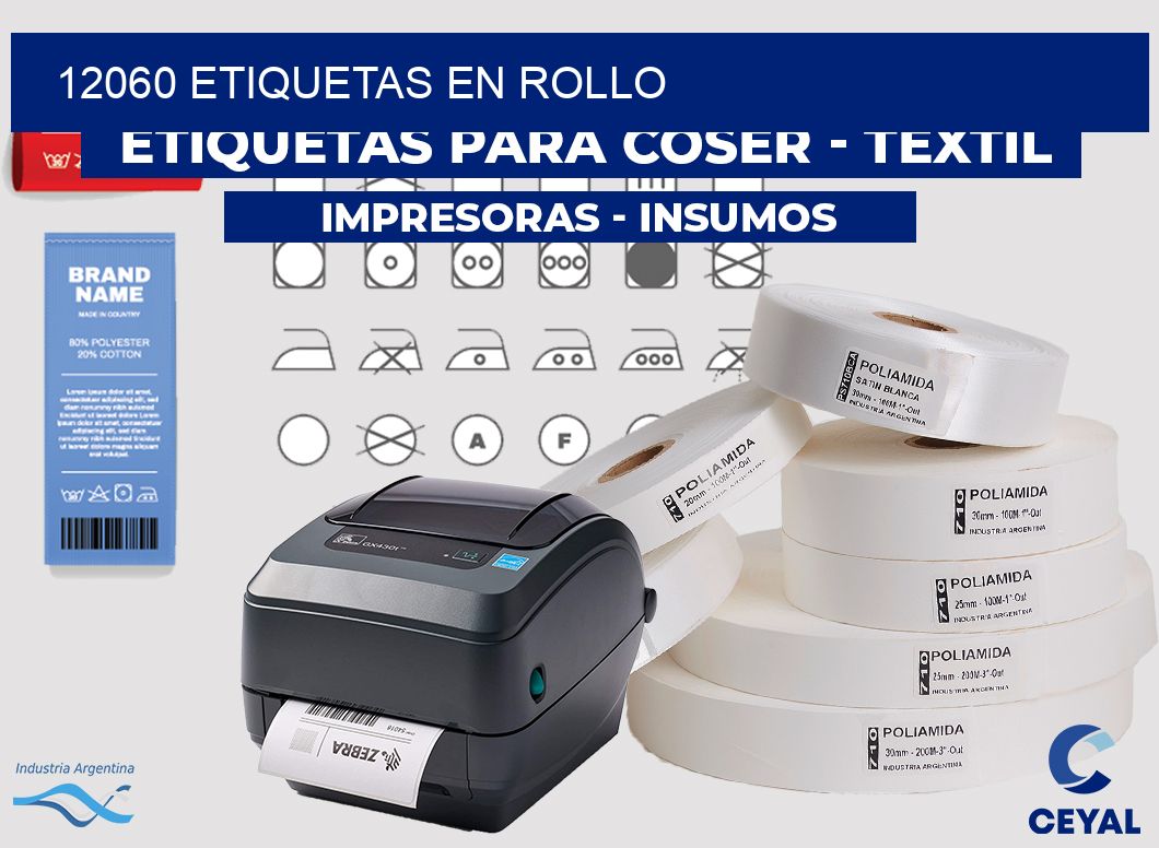 12060 etiquetas en rollo