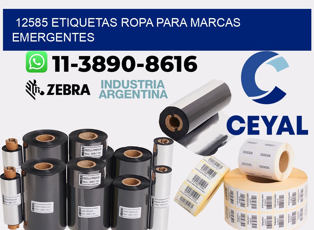 12585 Etiquetas ropa para marcas emergentes