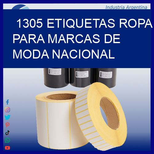 1305 Etiquetas ropa para marcas de moda nacional