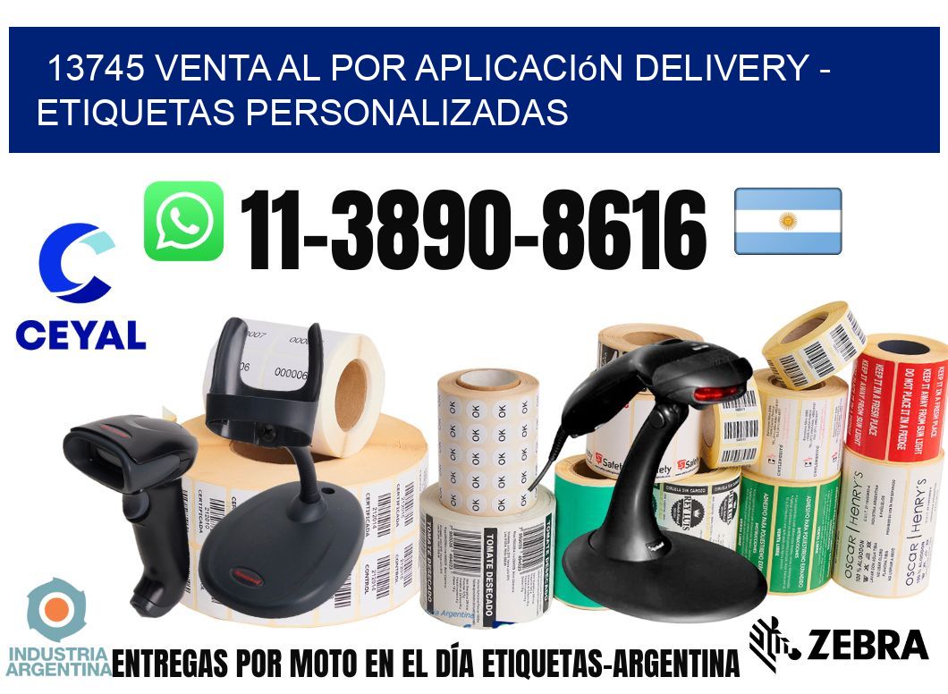 13745 Venta al Por Aplicación delivery – Etiquetas Personalizadas