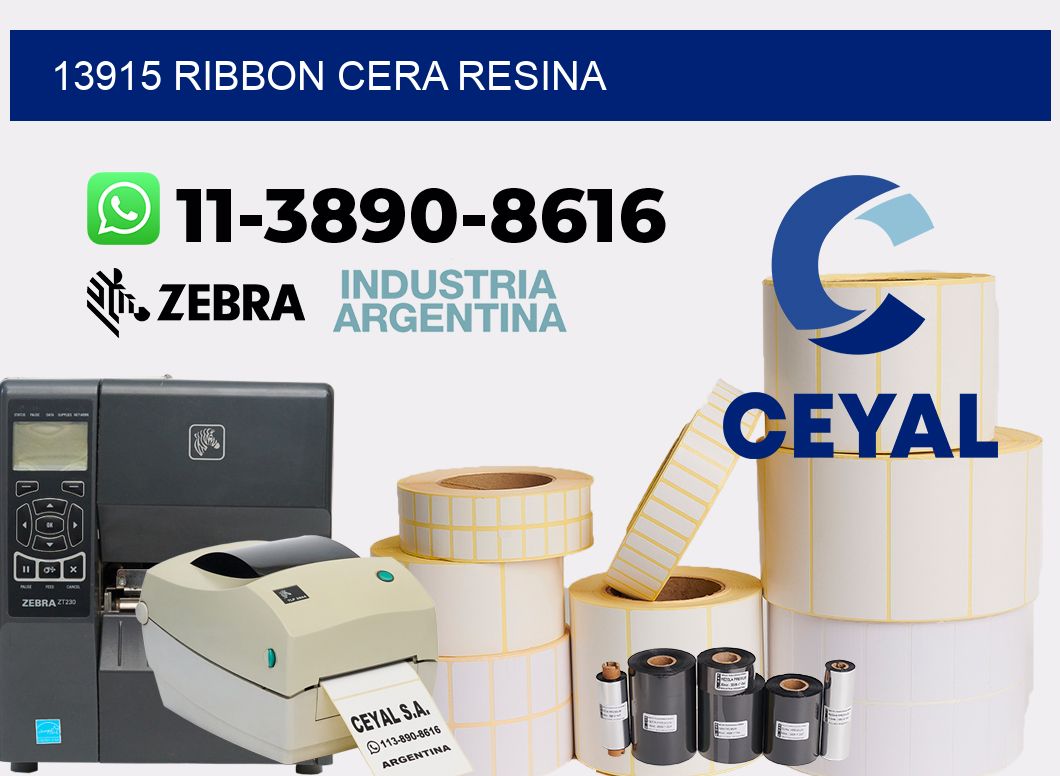 13915 ribbon cera resina