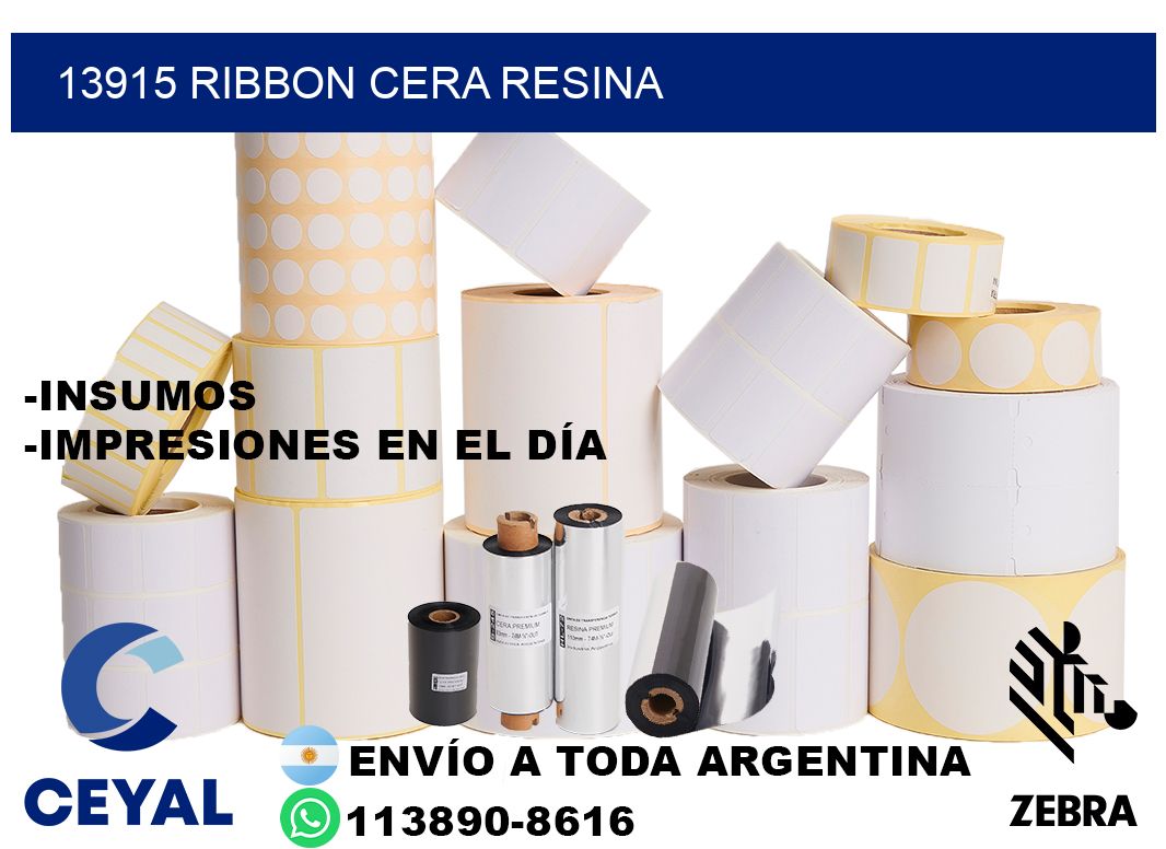 13915 ribbon cera resina