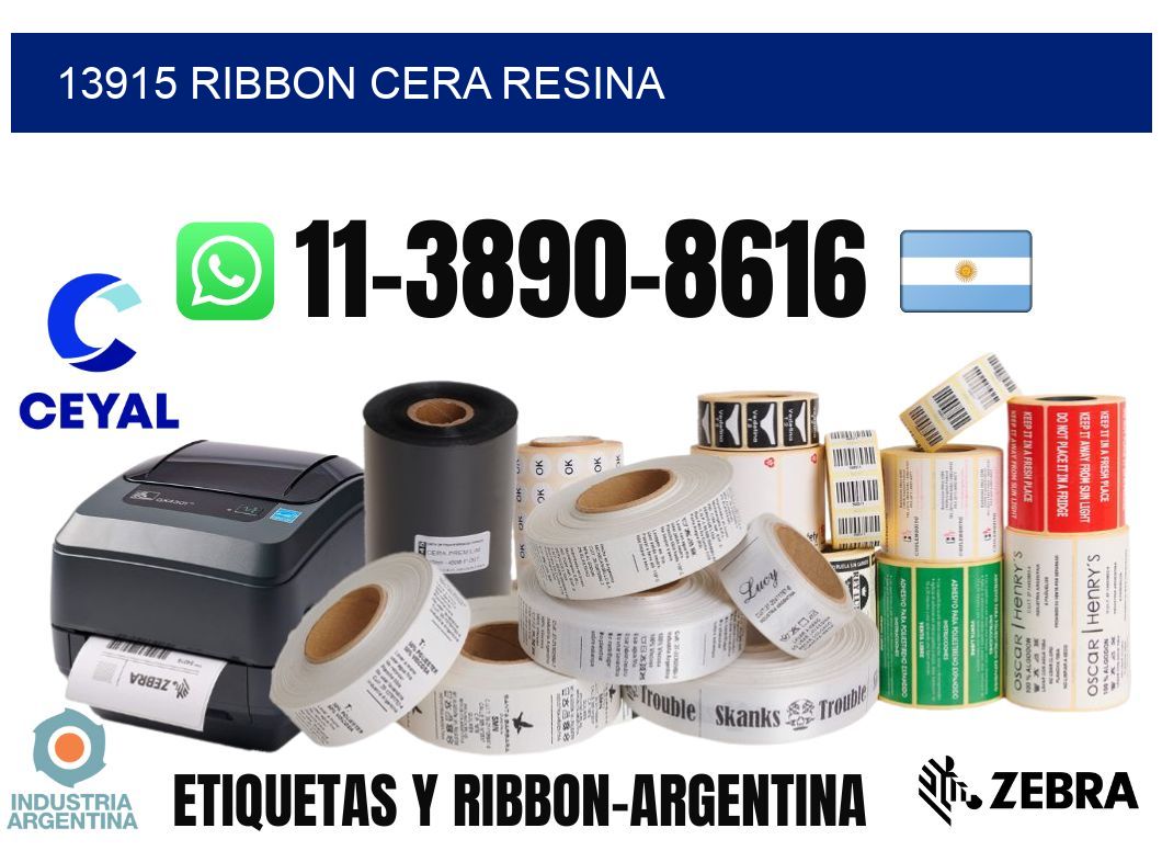 13915 ribbon cera resina