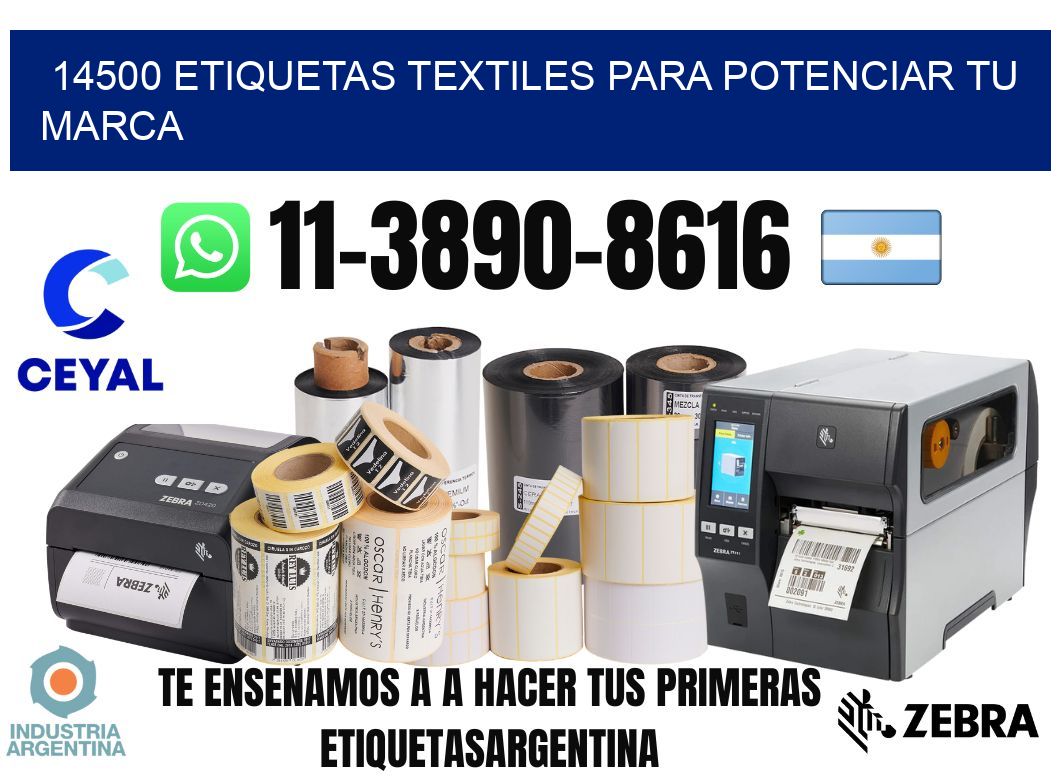 14500 Etiquetas textiles para potenciar tu marca