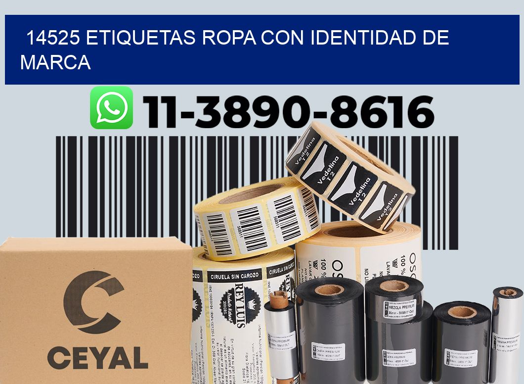 14525 Etiquetas ropa con identidad de marca