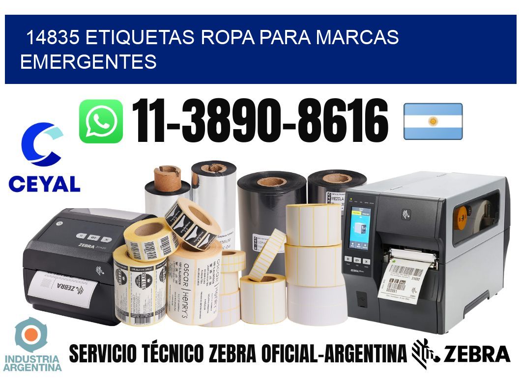 14835 Etiquetas ropa para marcas emergentes