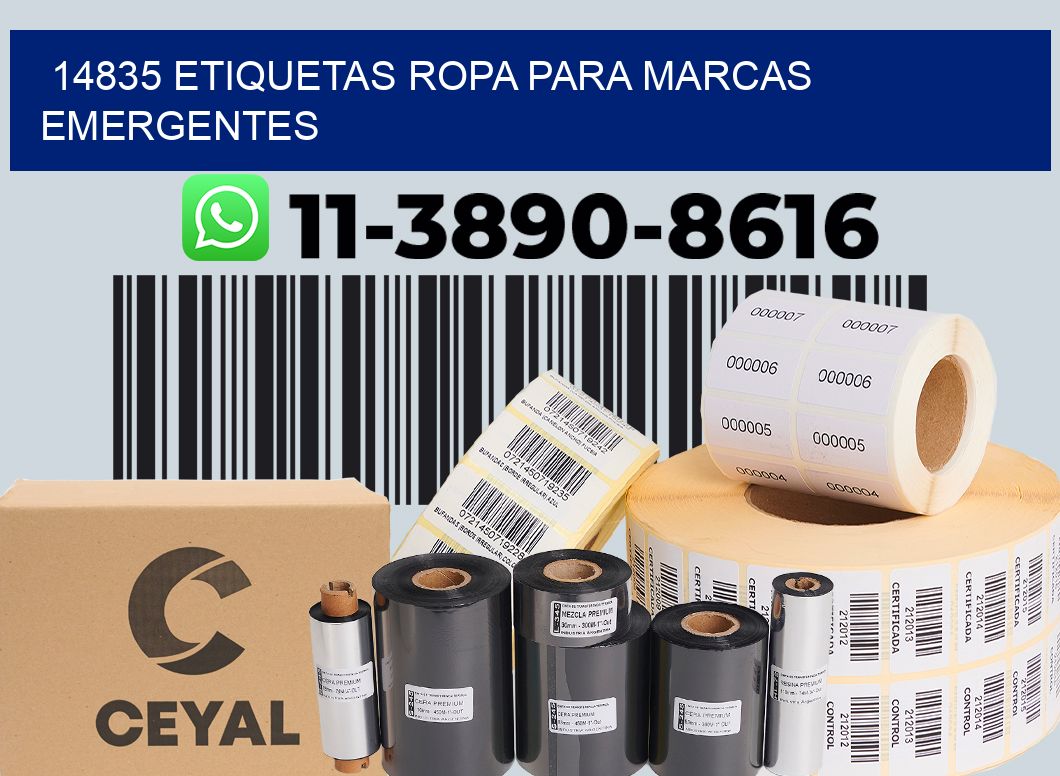 14835 Etiquetas ropa para marcas emergentes