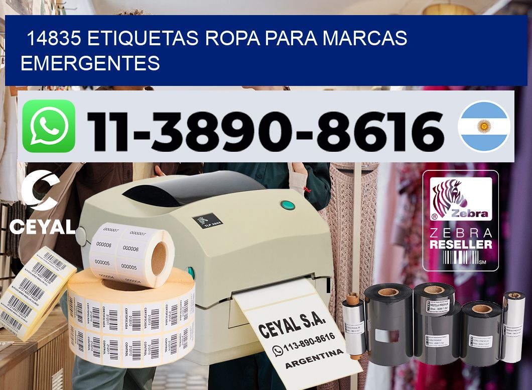14835 Etiquetas ropa para marcas emergentes