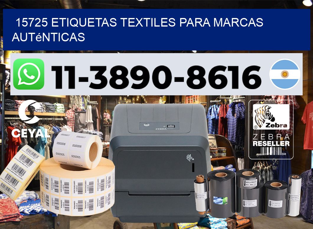 15725 Etiquetas textiles para marcas auténticas
