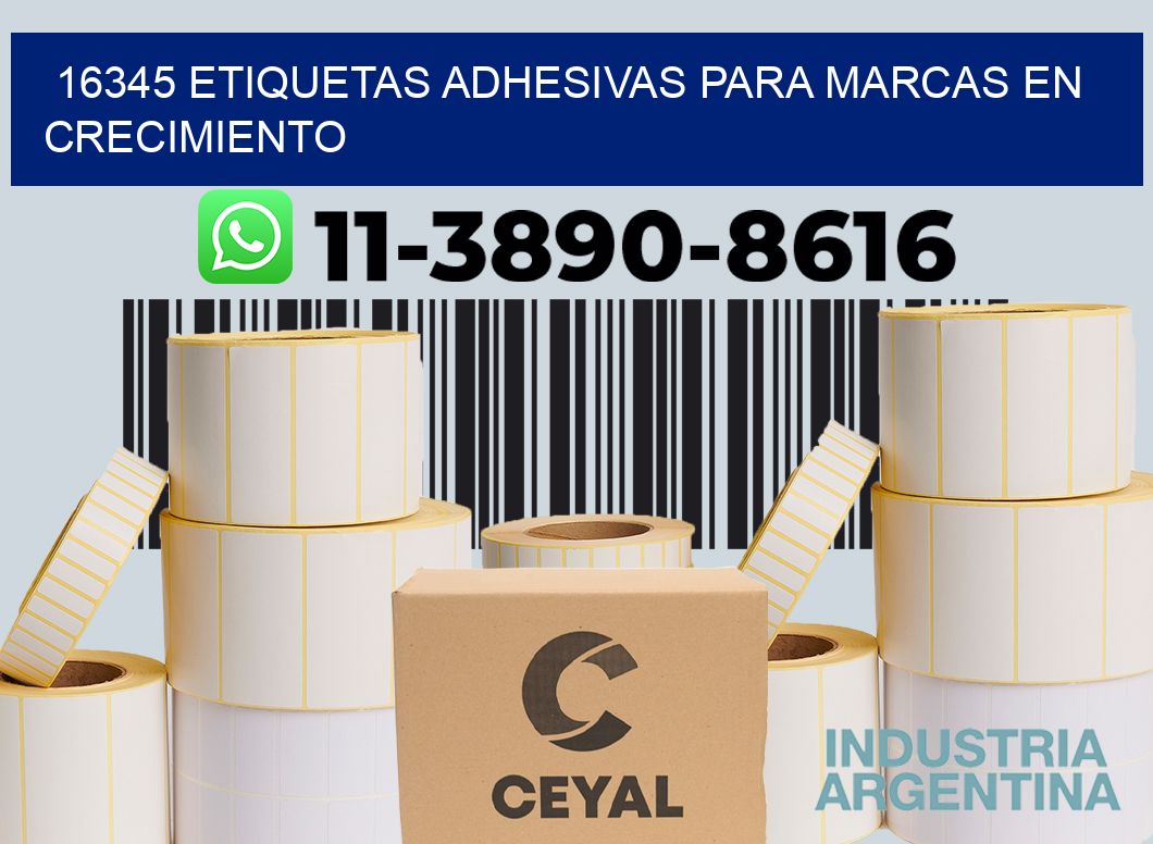 16345 Etiquetas adhesivas para marcas en crecimiento